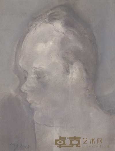 毛焰 2005年作 THOMAS肖像 35×27cm